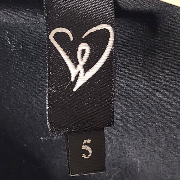 HeartSoul Black Polka Dot Shirt Dress–Size 5–Retro Pinup Vibe w/ Belt & Piping - Picture 7 of 11